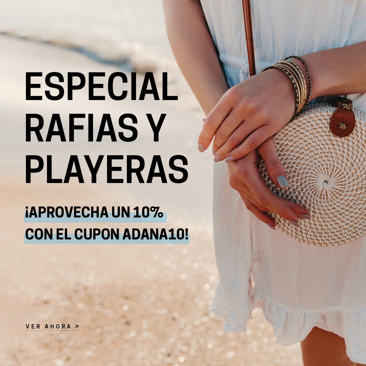 rebajas rafias y playeras